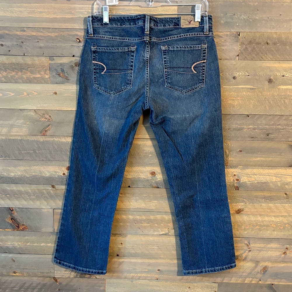 Great Condition- American Eagle Outfitters Denim Capris - Sz 10 - Picture 7 of 14